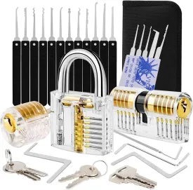 304 Stainless Steel Keyed Alike Marine Lock Set Padlocks for Outdoor use, 1-9/16 inch Pick Wide Body, Stainless Steel, Normal Shackle, Pack of 3 (Picking) for Shed, Fence, Unit Storages-1