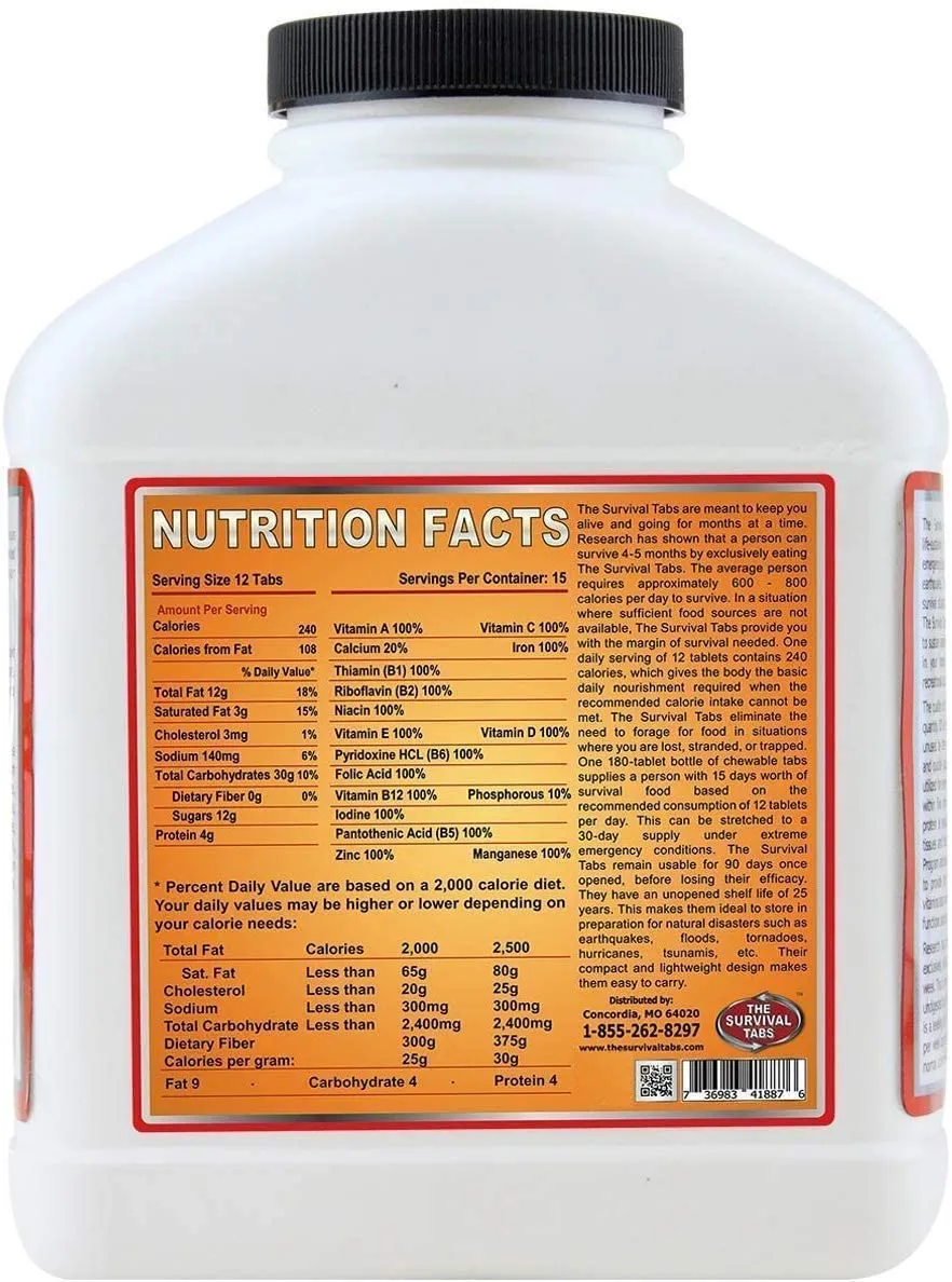 45 days of emergency food supply strawberry 25-year shelf life