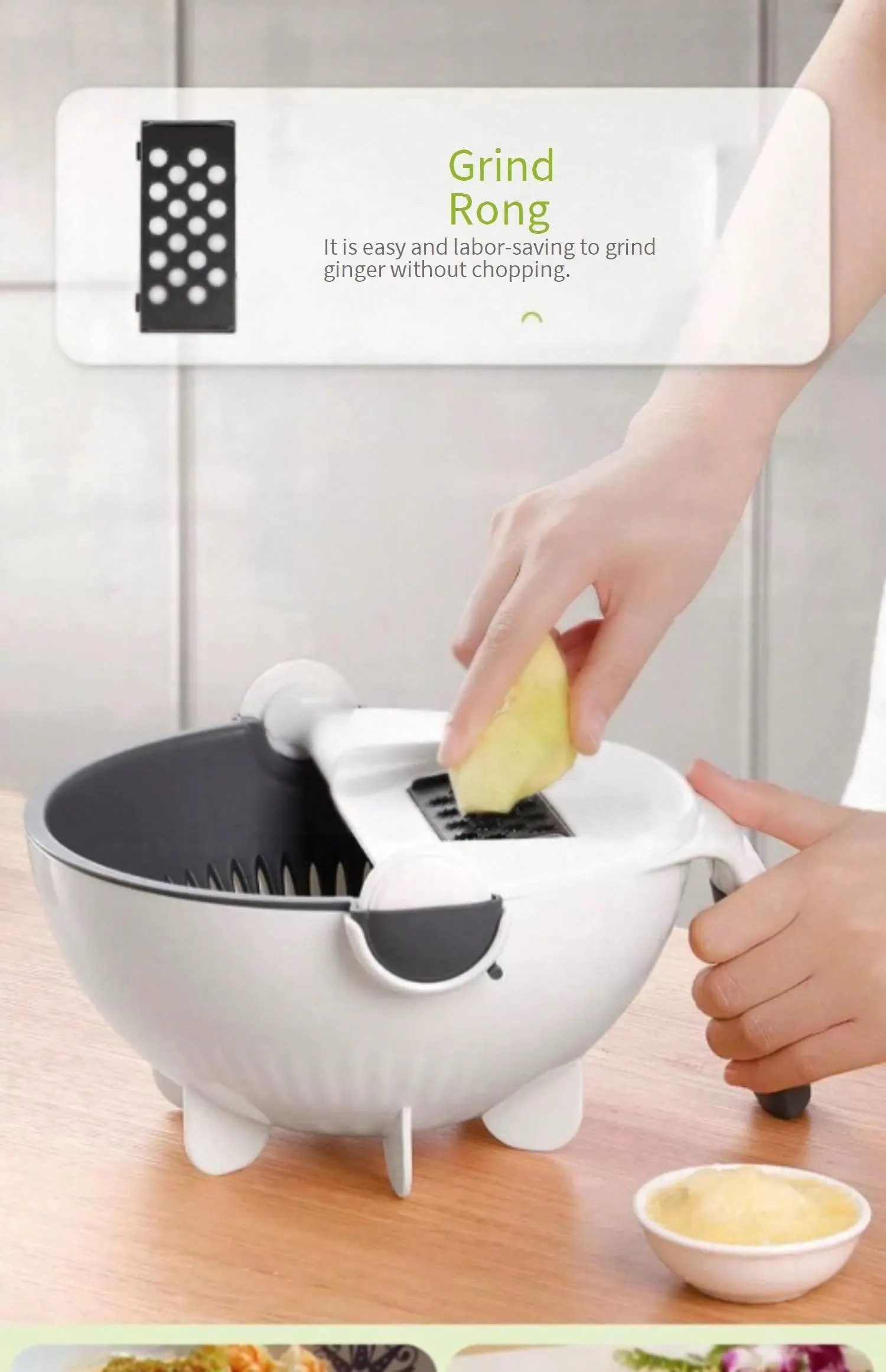 9-Piece Multi-Function Food Chopper & Slicer Set: Versatile Kitchen Tool for Effortless Meal Prep