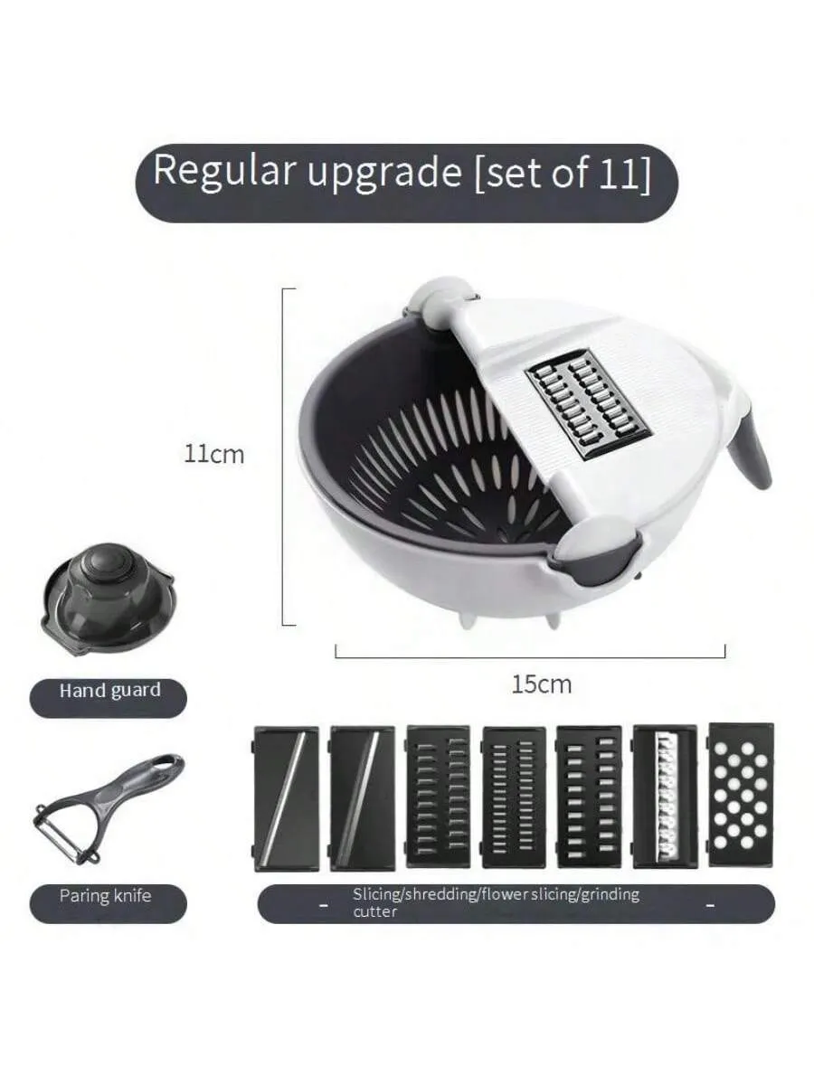 9-Piece Multi-Function Food Chopper & Slicer Set: Versatile Kitchen Tool for Effortless Meal Prep
