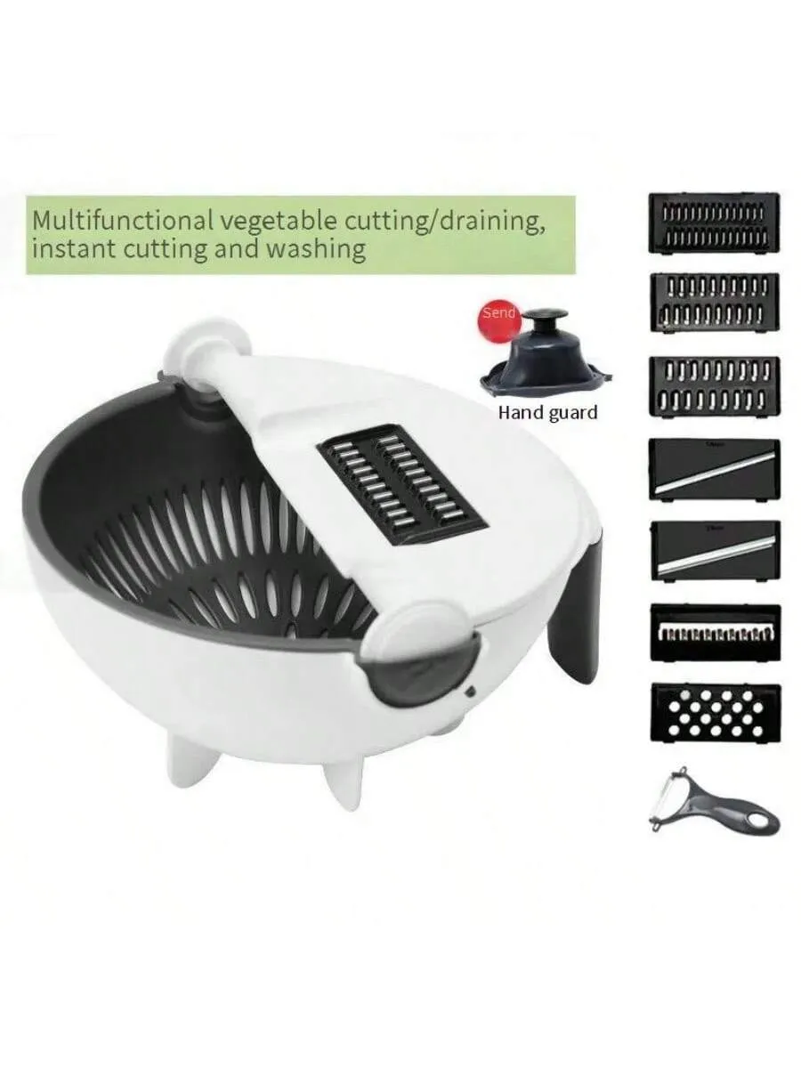 9-Piece Multi-Function Food Chopper & Slicer Set: Versatile Kitchen Tool for Effortless Meal Prep
