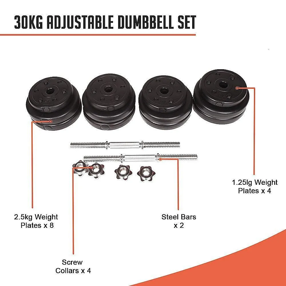 Adjustable Dumbbell Set - 30kgs