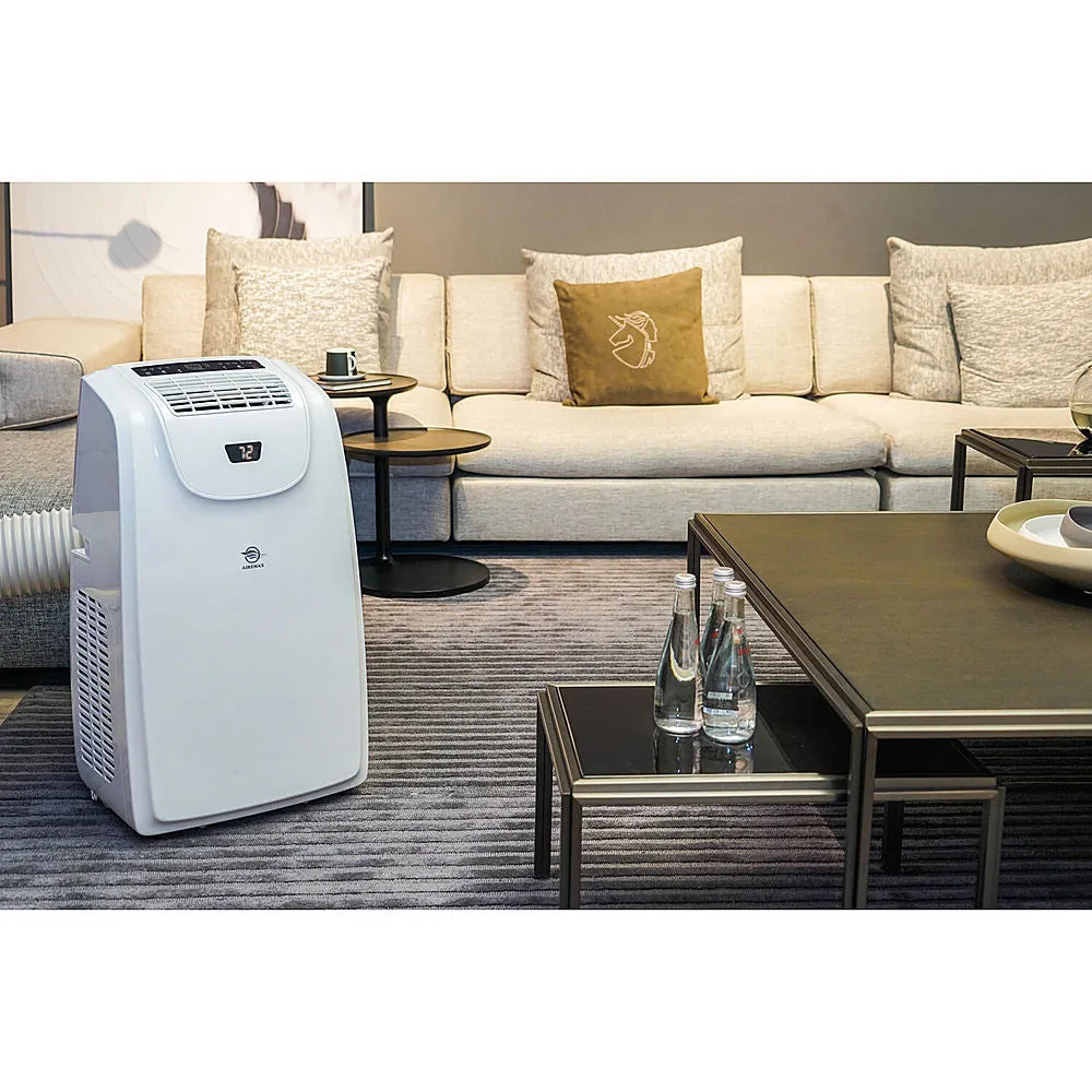 AireMax - 500 Sq. Ft 8,000 BTU Portable Air Conditioner with 11,000 BTU Heater - White