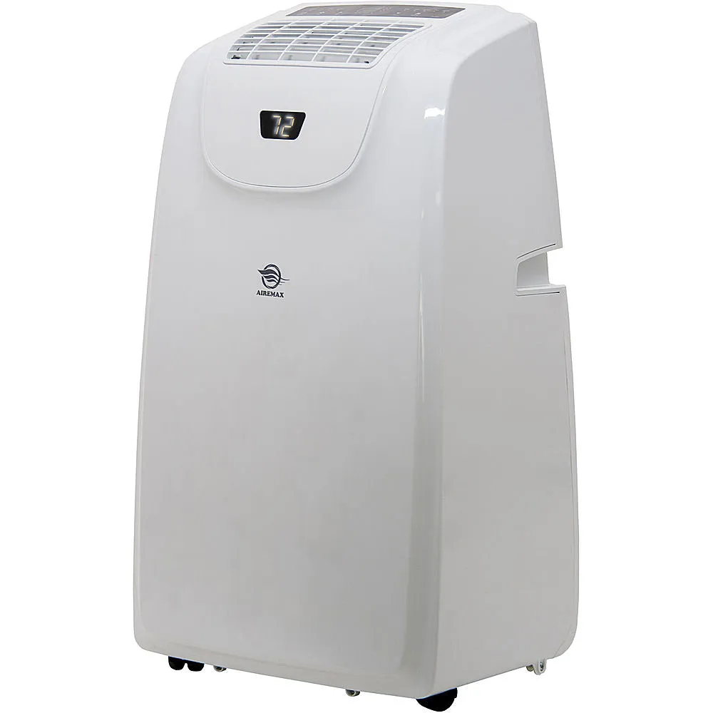 AireMax - 500 Sq. Ft 8,000 BTU Portable Air Conditioner with 11,000 BTU Heater - White
