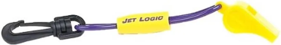AIRHEAD Whistle with Lanyard, Purple and Yellow