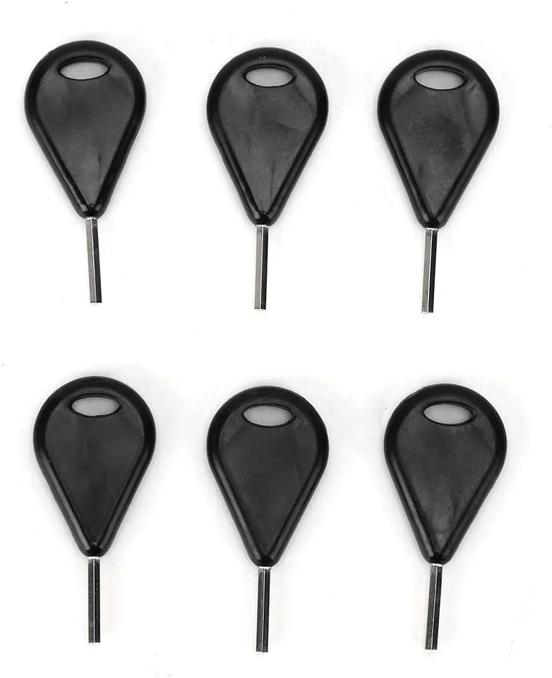 Alomejor 6 Pcs Surfboard Fin Key Universal Surfboard Fin Hex Key Surfing Board Surfboard Fin Key Spare Replacement Kit
