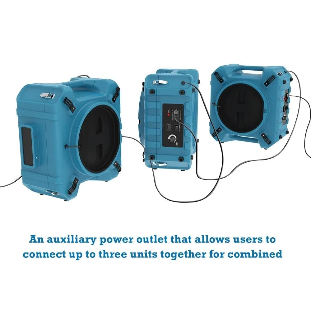 Alorair Pureairo Hepa Pro 870 Air Scrubber UV-C Light Sterilization - PureAiro HEPA Pro 870-Blue