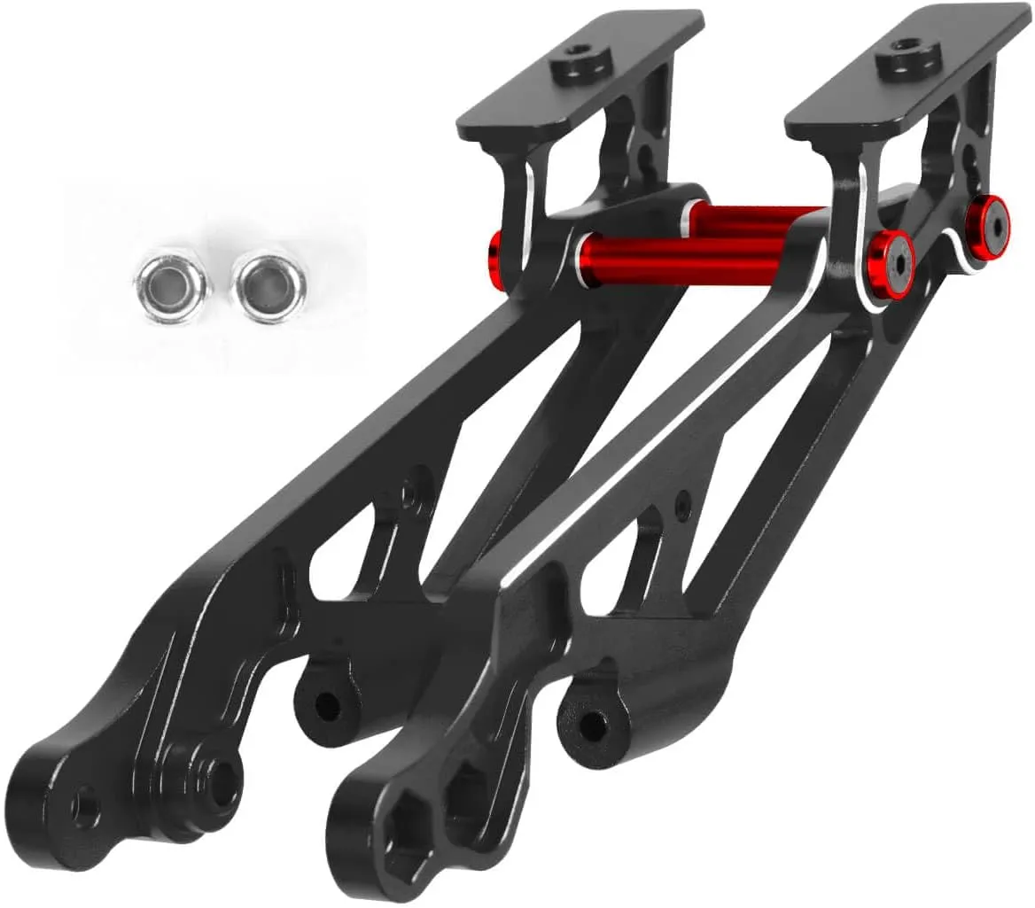 Aluminum Wing Mount Upgrades Part for 1/8 Typhon, Outcast, Kraton, Notorious, Talion 6S BLX, ARRCat Hops Up Upgrades Part, Replace AR320347 (Black Red)