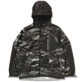 and wander Printed Hood Jacket