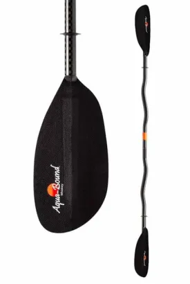 Aqua Bound Whiskey Carbon Posi-Lok Bent Shaft Two-Piece Kayak Paddle (Closeout)