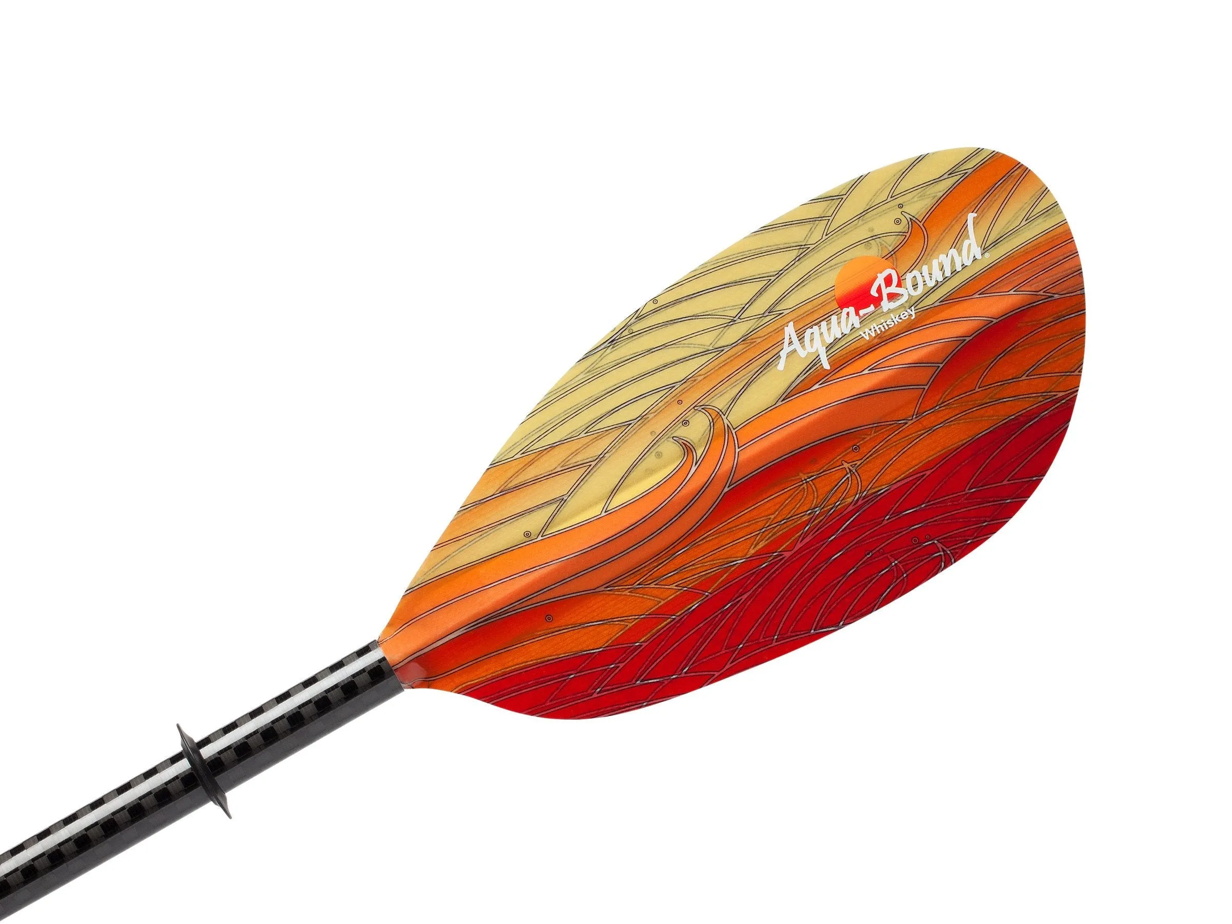 Aqua Bound Whiskey Fiberglass Posi-Lok Bent Shaft Two-Piece Kayak Paddle