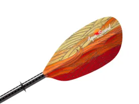 Aqua Bound Whiskey Fiberglass Posi-Lok Bent Shaft Two-Piece Kayak Paddle