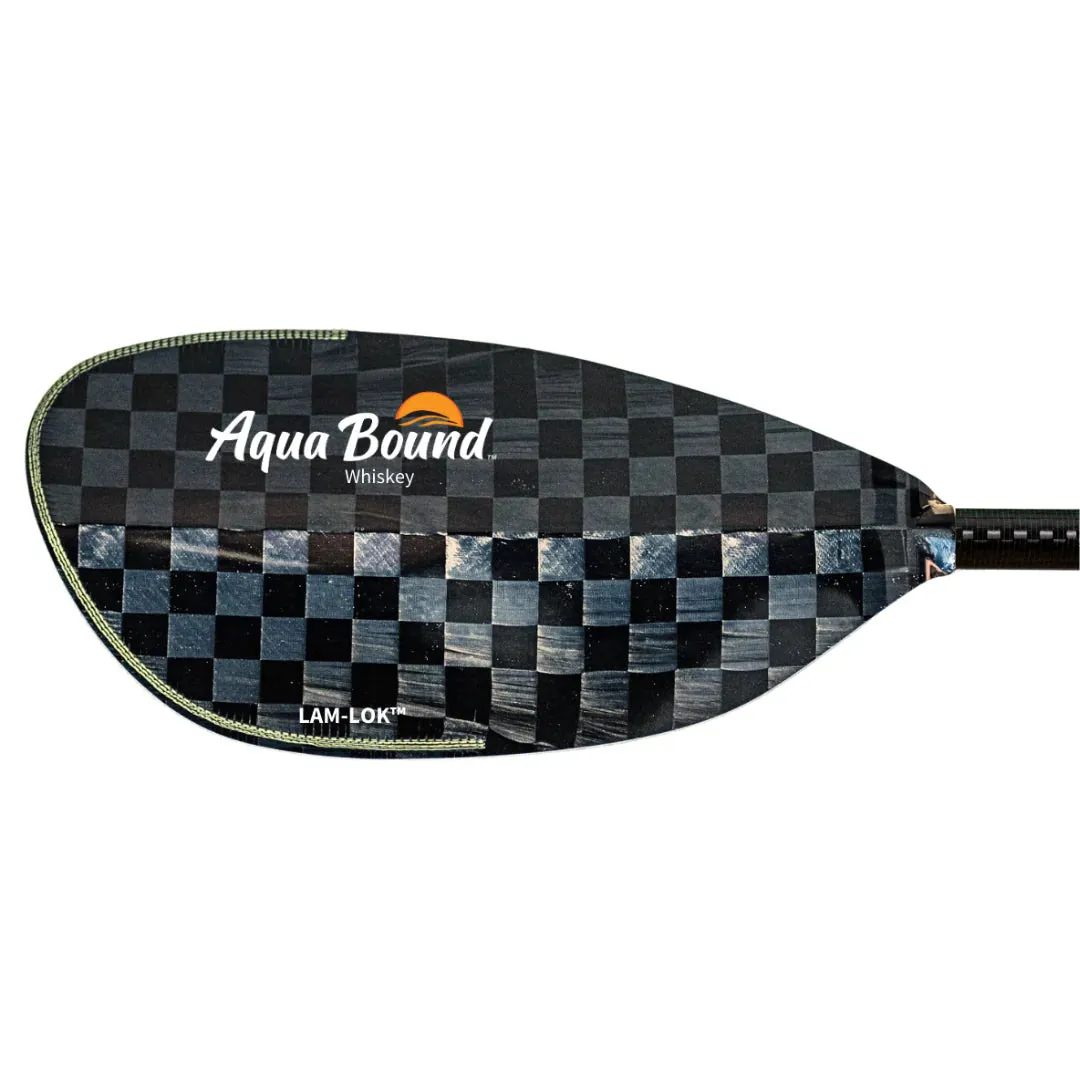 Aqua Bound Whiskey Lam-Lok Carbon Straight Shaft Posi-Lok Two-Piece Kayak Paddle