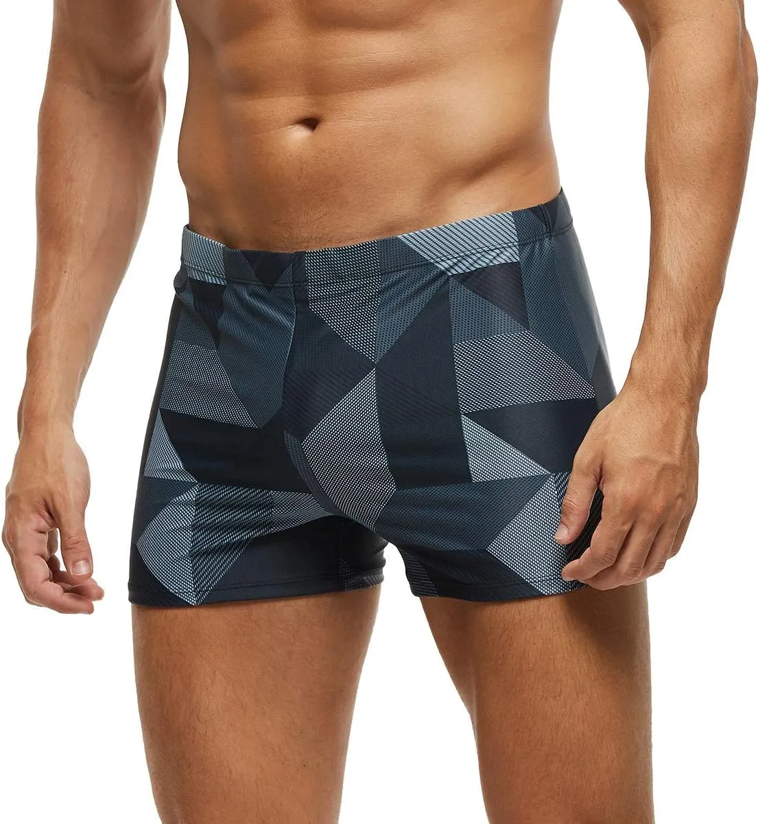 Arcweg Men's Swimming Trunks with Mesh Liner Sport Boxer Swimwear Underwear Summer Beach Board Shorts Elastic Swimsuit