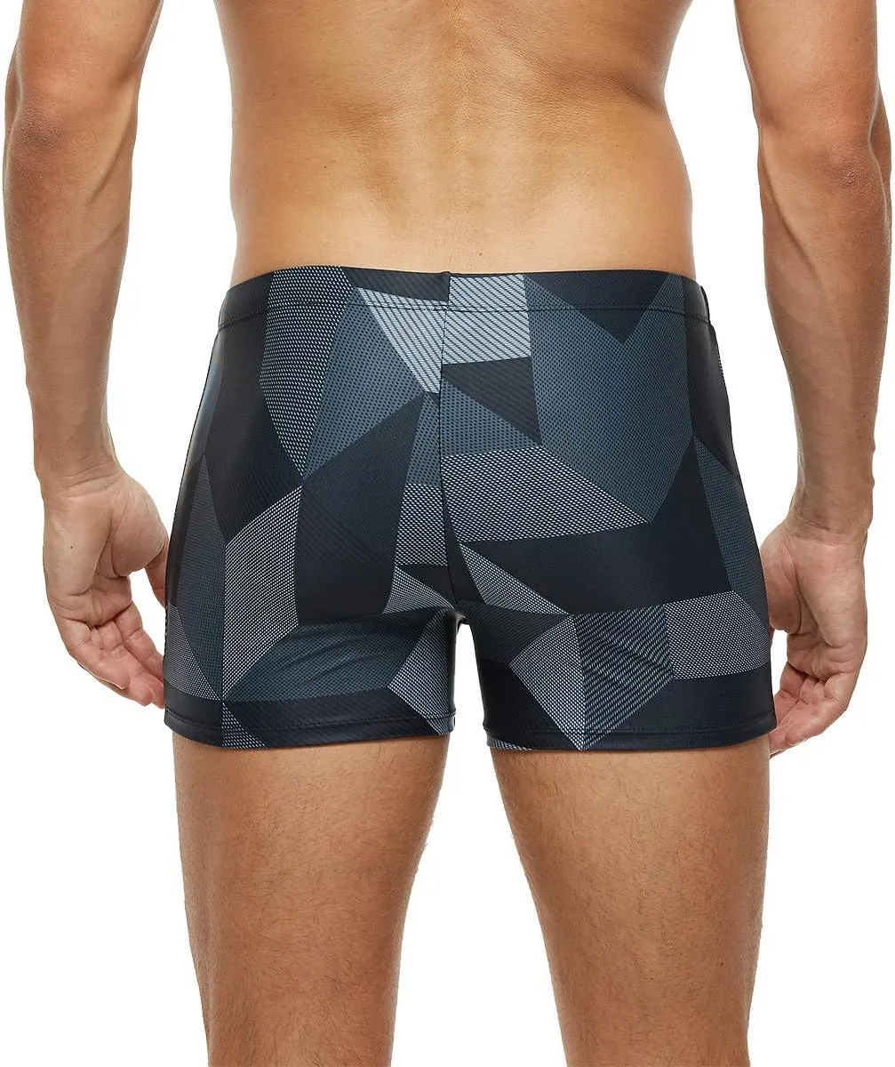 Arcweg Men's Swimming Trunks with Mesh Liner Sport Boxer Swimwear Underwear Summer Beach Board Shorts Elastic Swimsuit