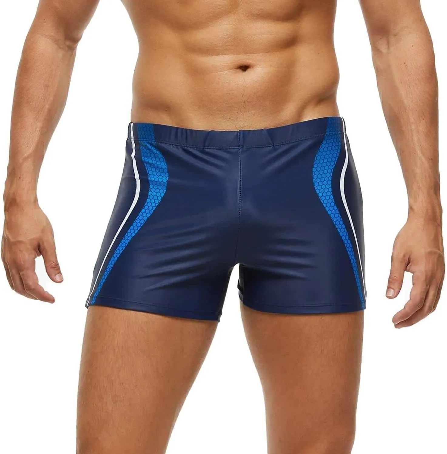 Arcweg Men's Swimming Trunks with Mesh Liner Sport Boxer Swimwear Underwear Summer Beach Board Shorts Elastic Swimsuit