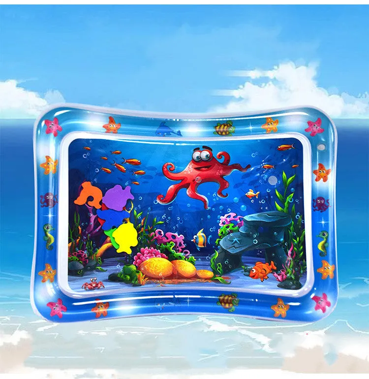 Baby Inflatable Water Mat Infants Toddlers Neutral Funny Play Kids Activity