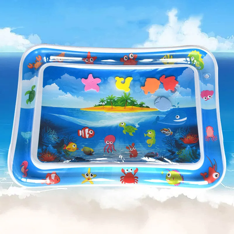 Baby Inflatable Water Mat Infants Toddlers Neutral Funny Play Kids Activity
