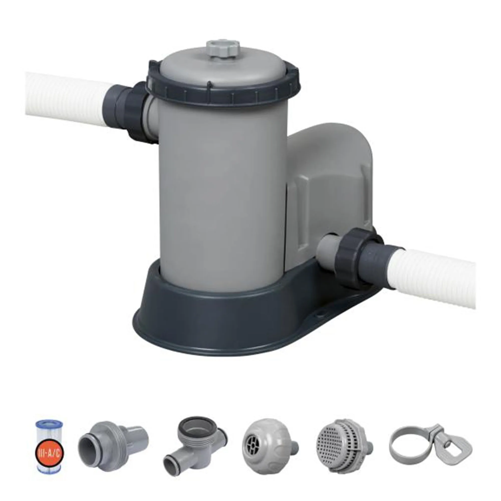 Bestway Flowclear 1,500 GPH 120V Above Ground Swimming Pool Water Filter Pump