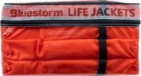 BLUESTORM Keyhole Life Jacket for Adults | US Coast Guard (USCG) Approved Type 2 Basic Universal Foam Life Vest Preserver (PFD) in Orange