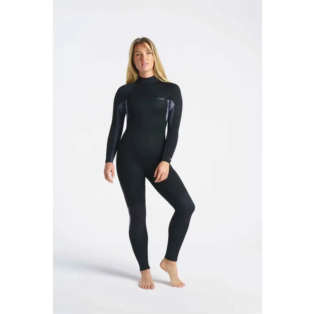 C-Skins Womens Surflite 5/4/3mm BZ Wetsuit  - Raven Black/Black