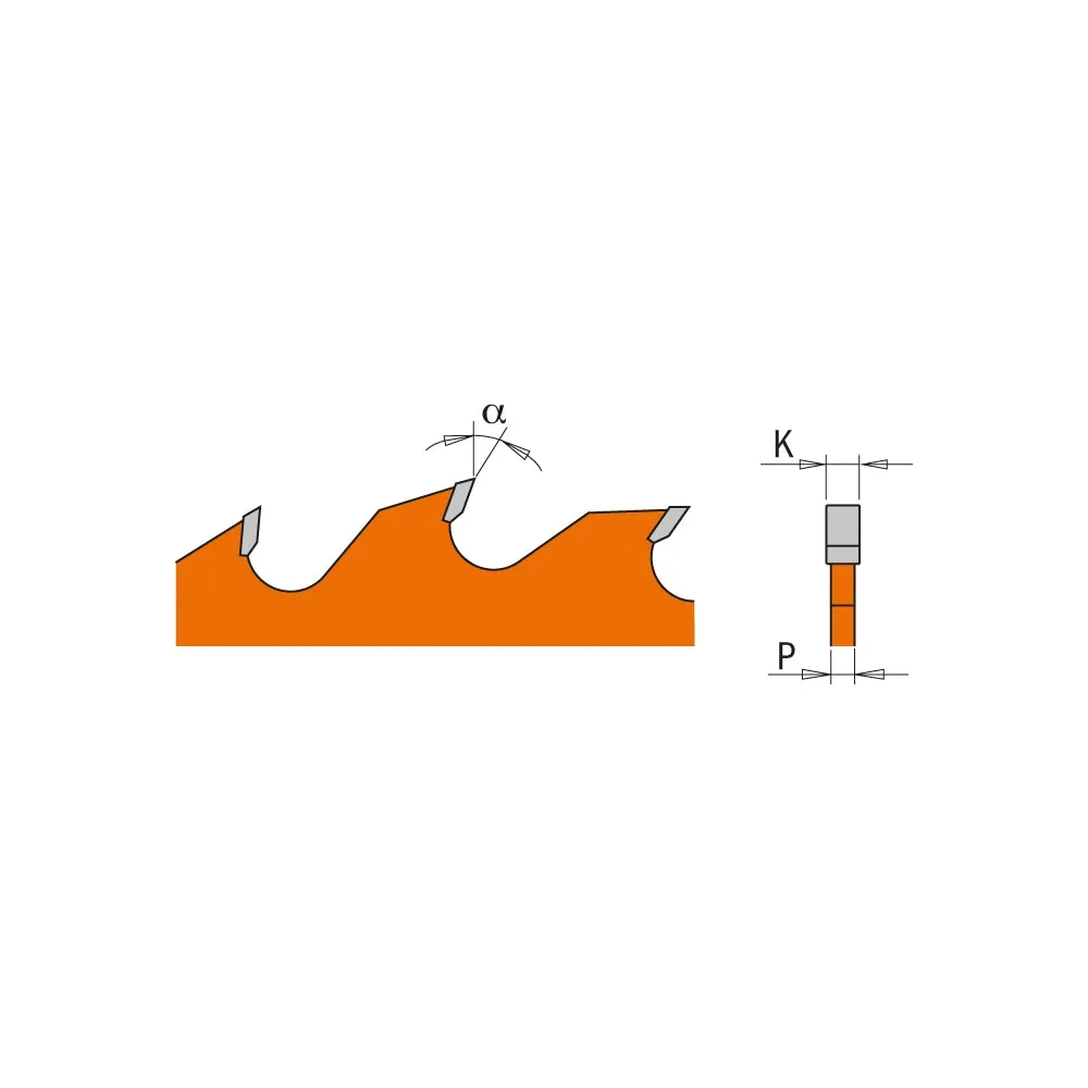 CMT Orange Tools 279.010.10 MULTI-RIP W/RAKERS 10”x0.157’’/0.098’’x2-3/8’’  T=10 4 FLAT