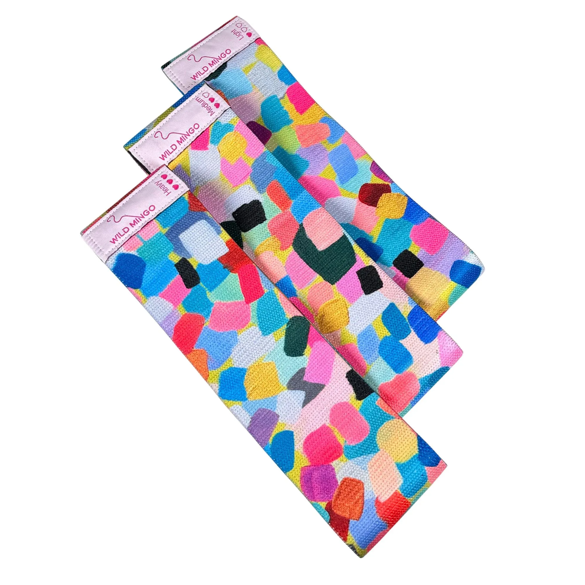 Confetti Resistance Bands (Set of 3) - Recycled Fabric