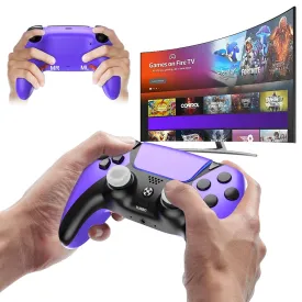 Enstixsm Upgrade Ymir Luna Controller for Fire TV Compatible with Amazon Luna and GeForce Now,Luna Wireless Controller with Back Paddles,1200mAh,Turbo,Dual Motors,No Drift ALPS Joystick,(Purple)