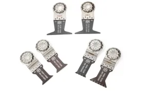 Fein Best of E-Cut Starlock Wood & Metal Saw Blade Set - 6-Piece Kit for Precision Cutting in Wood & Metals, Includes (4) E-Cut Long Life, (2) E-Cut Universal Saw Blade - 35222967010