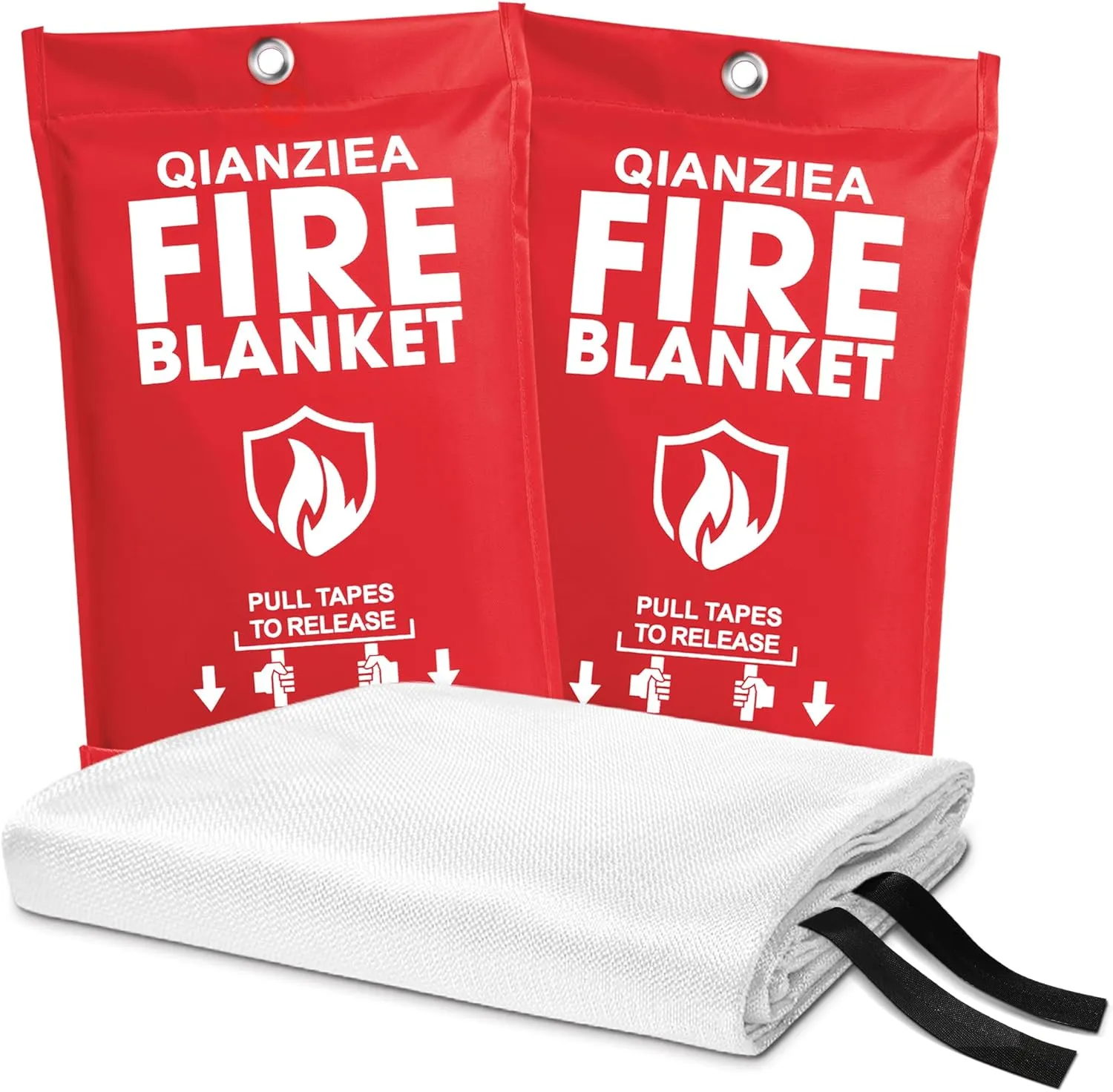 Fire Blanket,2 Pack,40"x40" Fire Blankets Emergency for Home and Kitchen