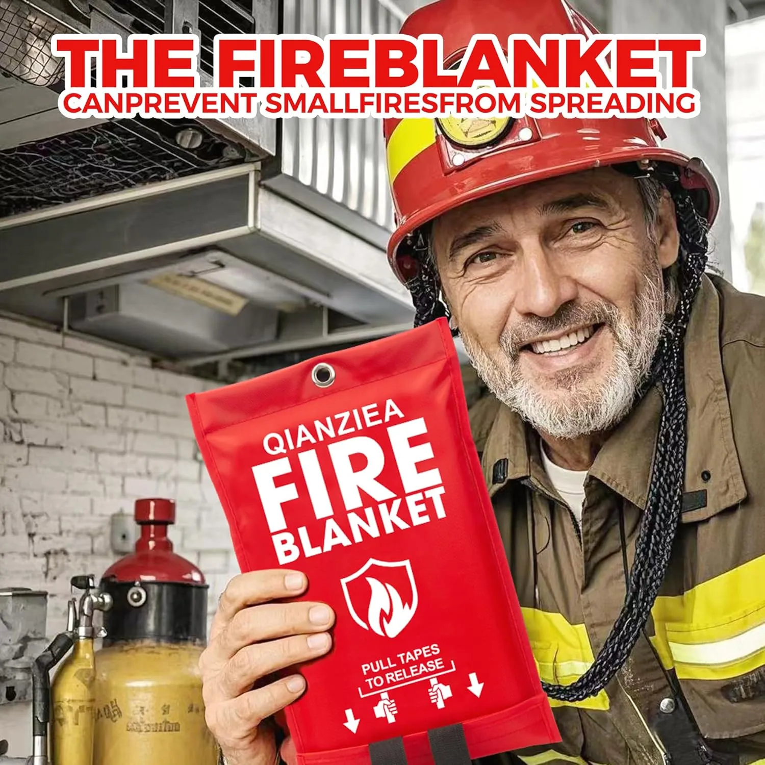 Fire Blanket,2 Pack,40"x40" Fire Blankets Emergency for Home and Kitchen