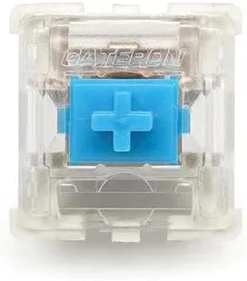 Gateron KS-9 RGB Mechanical MX Type Key Switch - Clear top (65 Pcs, Blue)