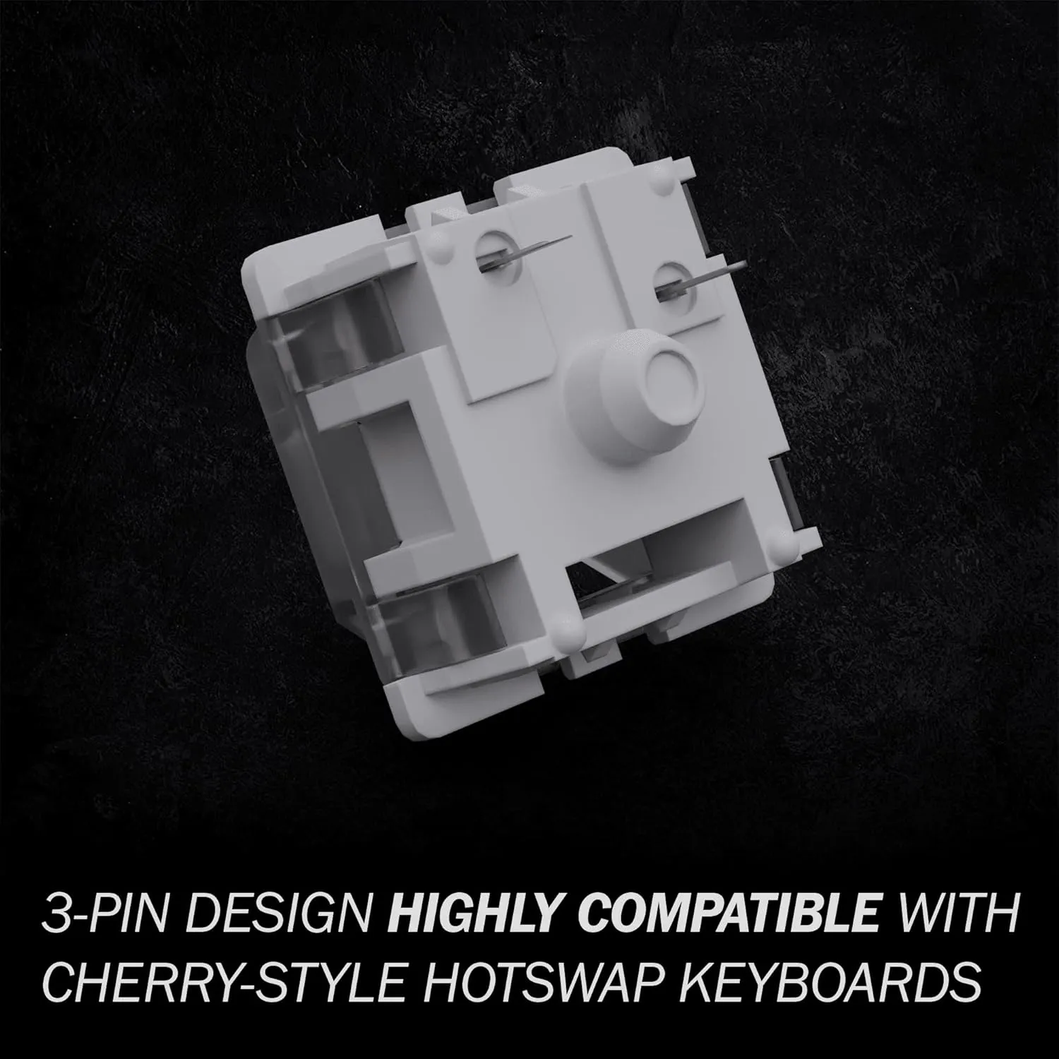 Gateron KS-9 RGB Mechanical MX Type Key Switch - Clear top (65 Pcs, Brown)