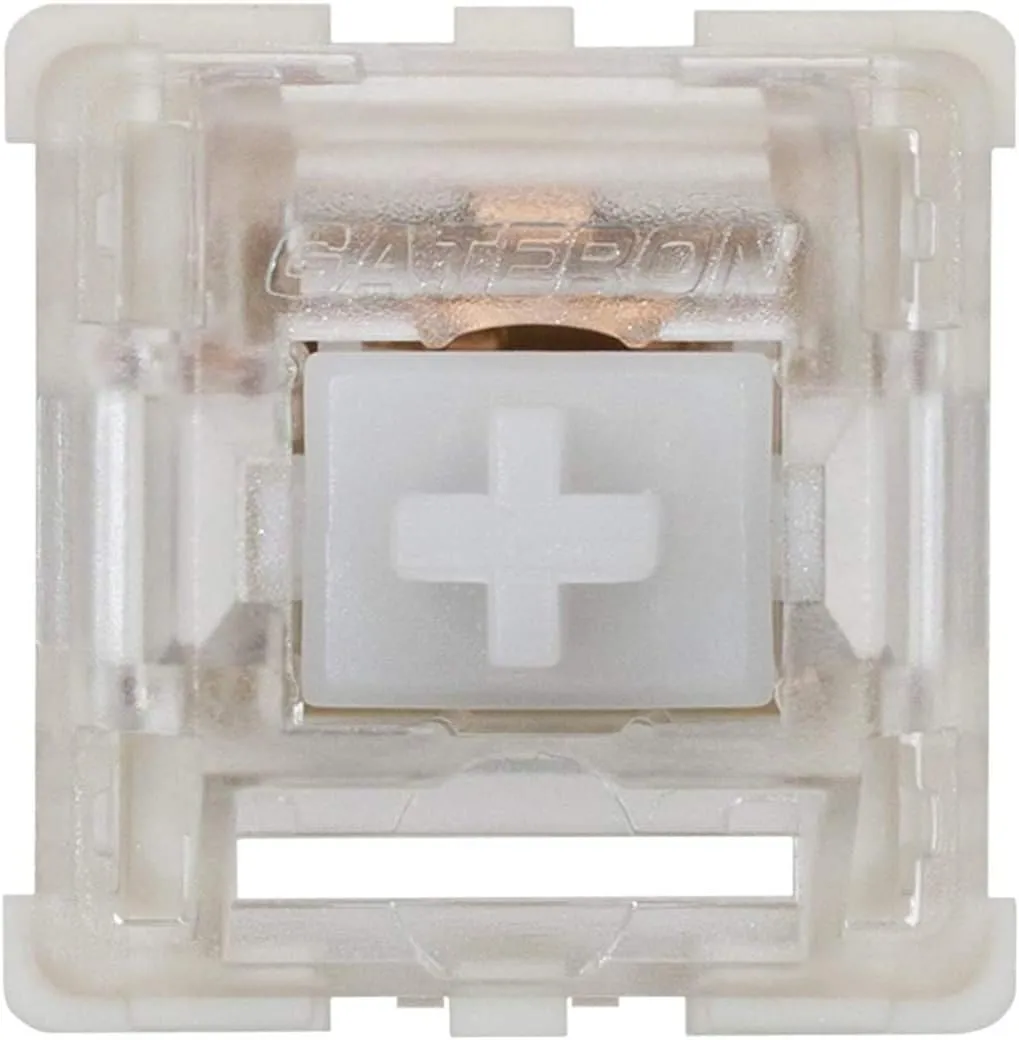 Gateron KS-9 RGB Mechanical MX Type Key Switch - Clear top (90 Pcs, Clear)