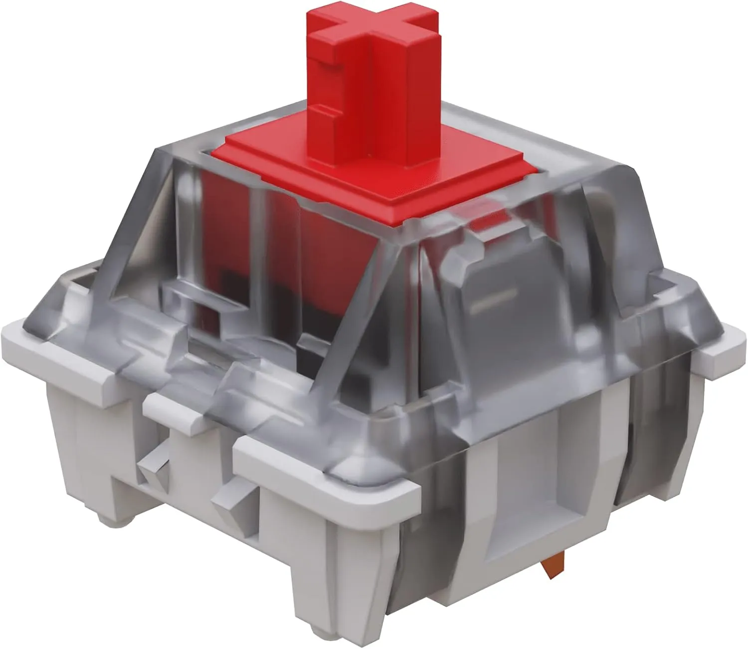 Gateron KS-9 RGB Mechanical MX Type Key Switch - Clear top (90 Pcs, Red)