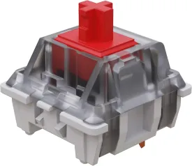 Gateron KS-9 RGB Mechanical MX Type Key Switch - Clear top (90 Pcs, Red)