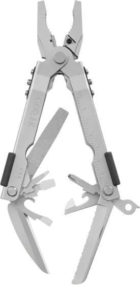 Gerber Gear Multi-Plier 600 Blunt Nose Multitool with 14 Tools - Includes Knife, Pliers, Nylon Sheath & More - Stainless Steel Tool