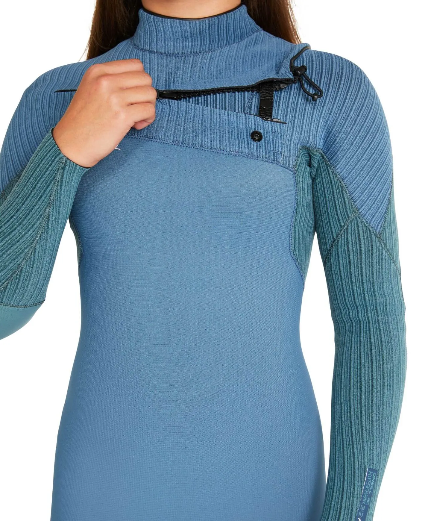 Girl's HyperFreak 3/2  Steamer Chest Zip Wetsuit - Dusty Blue