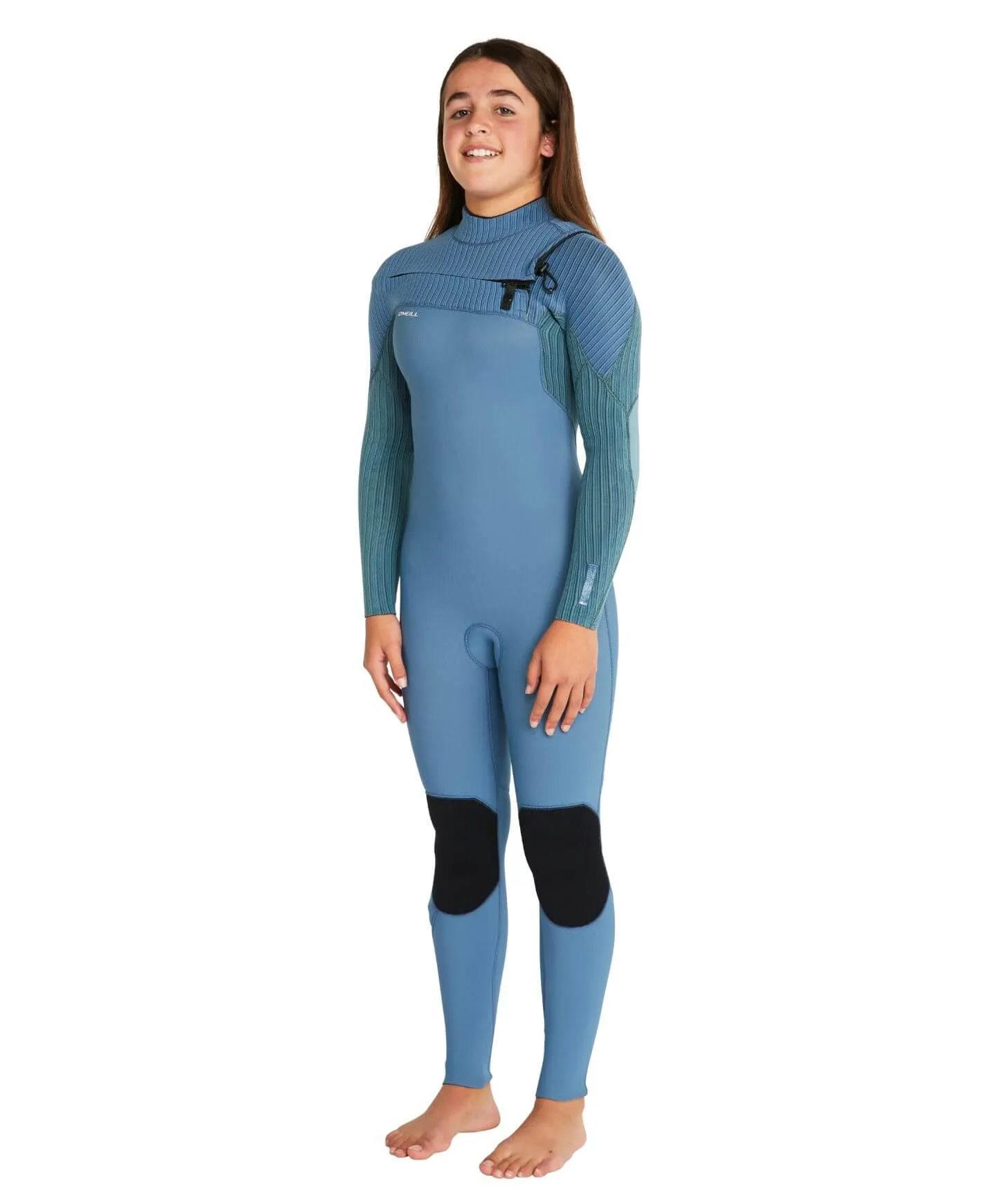 Girl's HyperFreak 3/2  Steamer Chest Zip Wetsuit - Dusty Blue