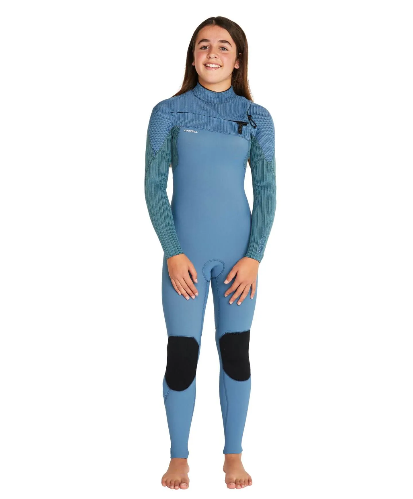 Girl's HyperFreak 3/2  Steamer Chest Zip Wetsuit - Dusty Blue