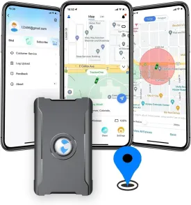 GPS Tracker for Vehicles Cars Long Battery Life to 90 Days, Strong Magnetic, 10S Instant Updates, Geo-Fence, 4G Real Time Car Tracker Device Hidden Vehicle Tracking Devices, Subscription Needed