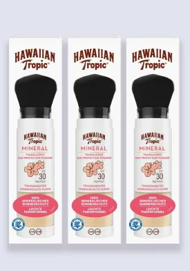 Hawaiian Tropic Mineral Brush SPF 30ml 4.25g 3 Pack Saver