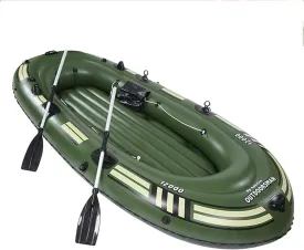 Inflatable White Water River Raft Inflatable Boat Floatingtubes,Rubber Dinghy Inflatable Boat 3 People by Plank Bottom Fishing Boat