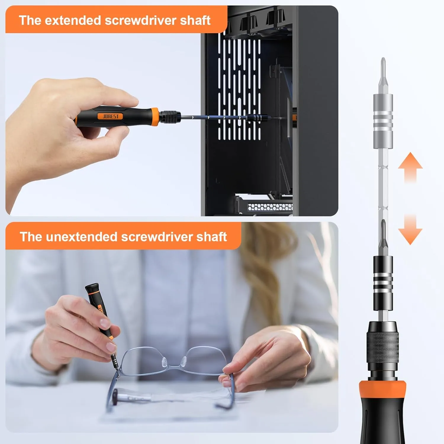 JOREST 152 in 1 Precision Screwdriver Set, Tool Gifts for Men, Magnetic Tool Kit with Torx Triwing Bits, Repair for Electronics,Macbook, Laptop, PC, RC, PS5, iphone,Jewelers, XBOX, Glasses