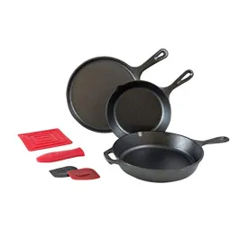 Lodge Essential Skillet Set, 7-Piece, Black