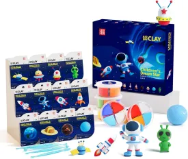 LOUFOR Air Dry Clay Kits - Modeling Clay for Kids, Ultra Light & Soft, Safe & Non-Toxic, DIY Airdryclay Kit with Sculpting Tools and Tutorials, Creatible Art Crafts Toys Gifts for Boys Girls
