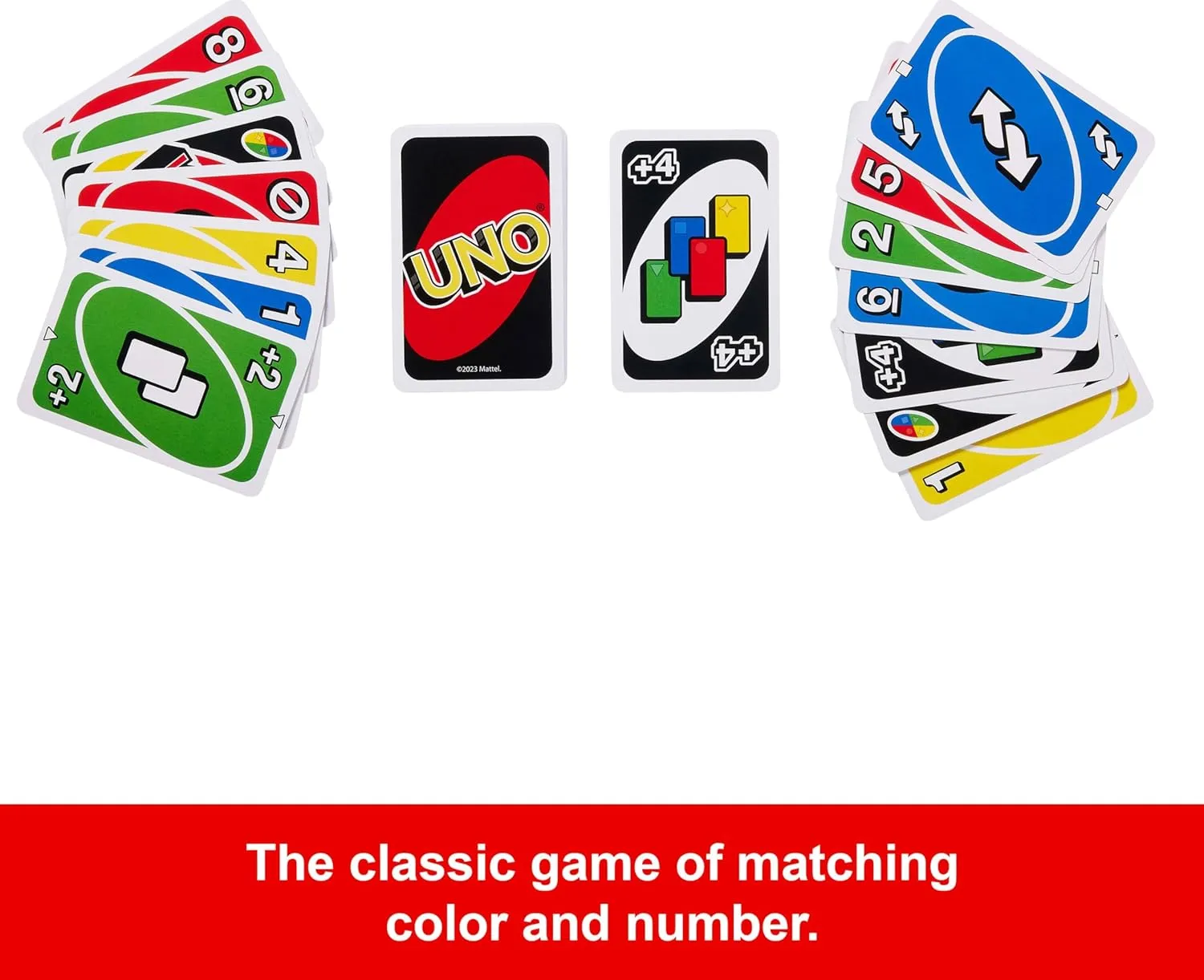 Mattel Games UNO Family Card Game, with 112 Cards in a Sturdy Storage Tin, Travel-Friendly, Makes a Great Toy for 7 Year Olds and Up