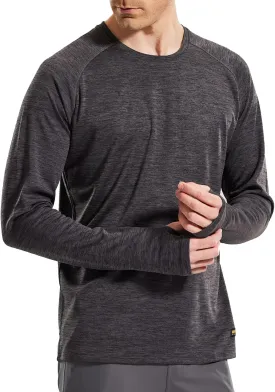 MIER Men's UPF 50  Sun Shirts Quick Dry Long Sleeve UV Shirts Lightweight Rash Guard Swim T-Shirts Hiking Running
