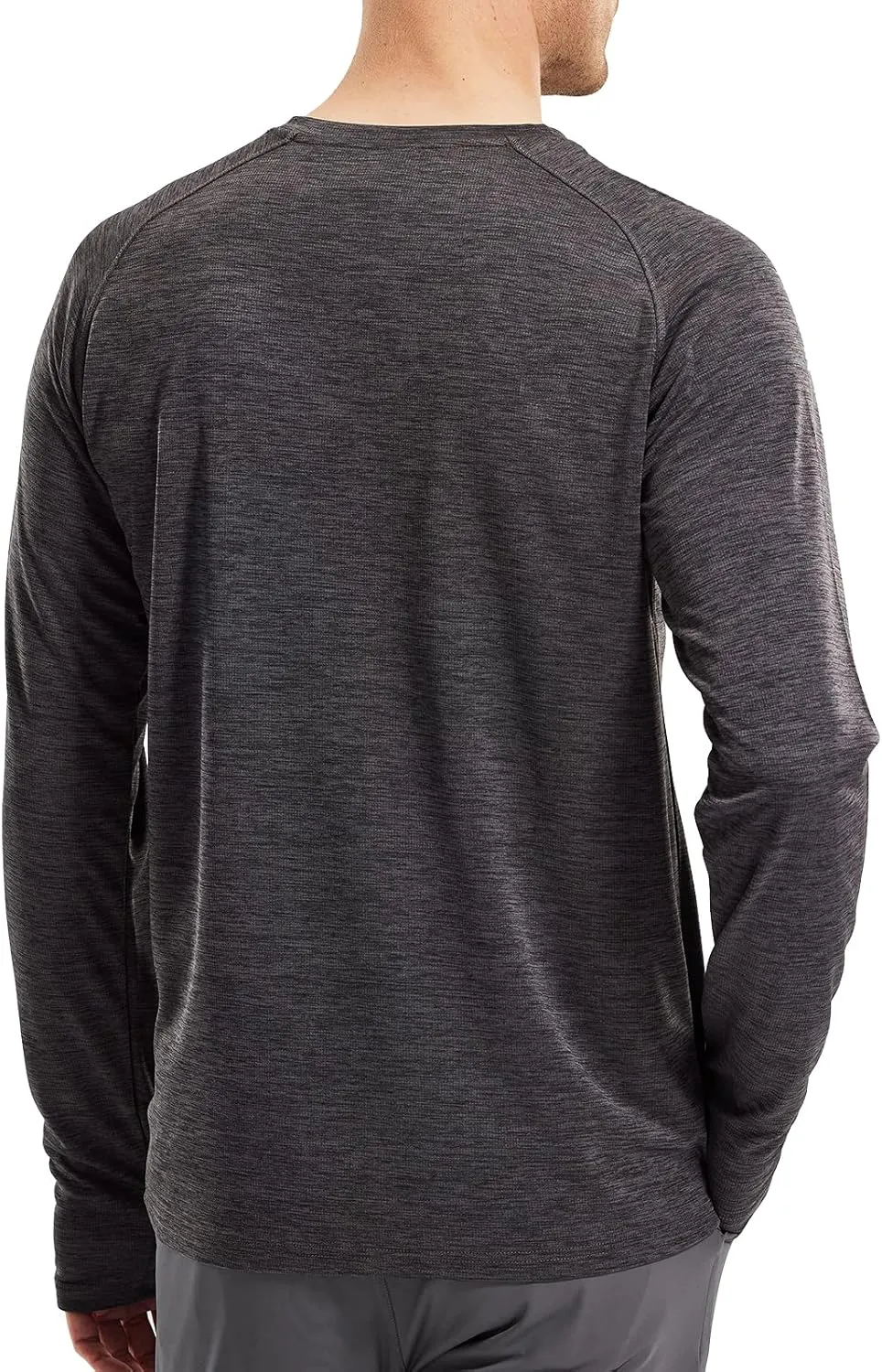 MIER Men's UPF 50  Sun Shirts Quick Dry Long Sleeve UV Shirts Lightweight Rash Guard Swim T-Shirts Hiking Running