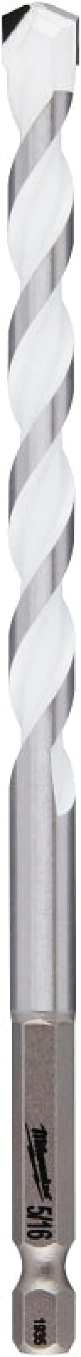 Milwaukee SHOCKWAVE 48-20-8888 Drill Bit, 5/16 in Dia, 6 in OAL, Multi-Material, Twist Flute, 1/4 in Dia Shank :CD: QUANTITY: 3